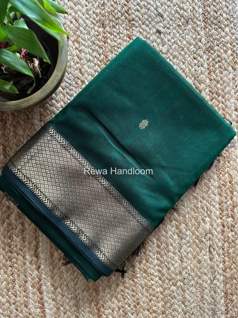 Maheshwari Green Lotus Butta Saree LBS0110