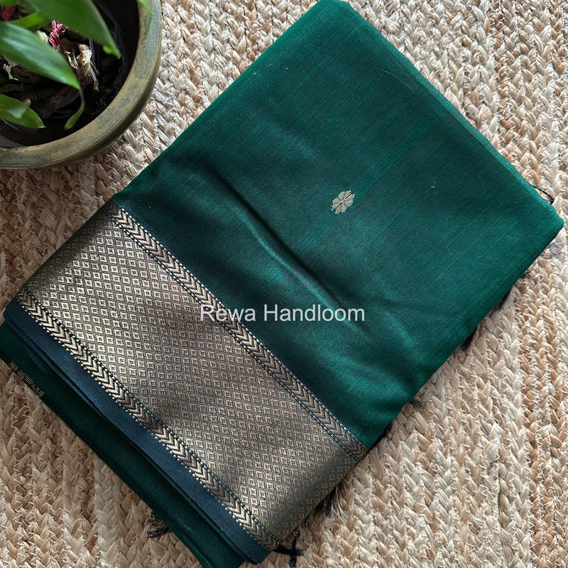 Maheshwari Green Lotus Butta Saree LBS0110