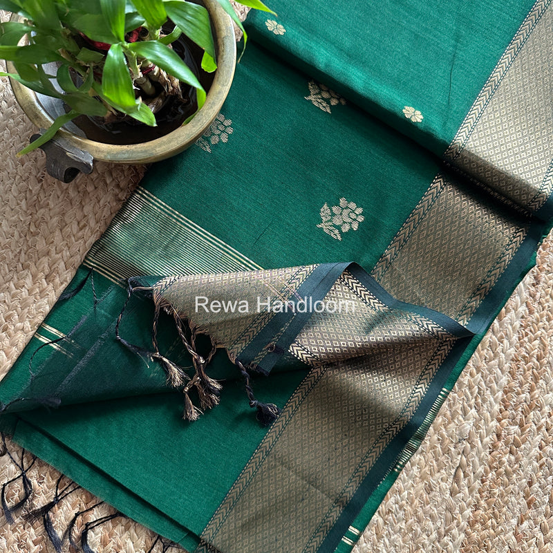 Maheshwari Lotus Butta Saree
