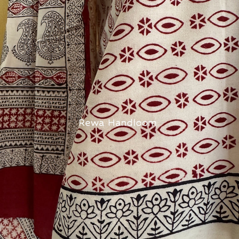 Bagh Print Cotton Suit 