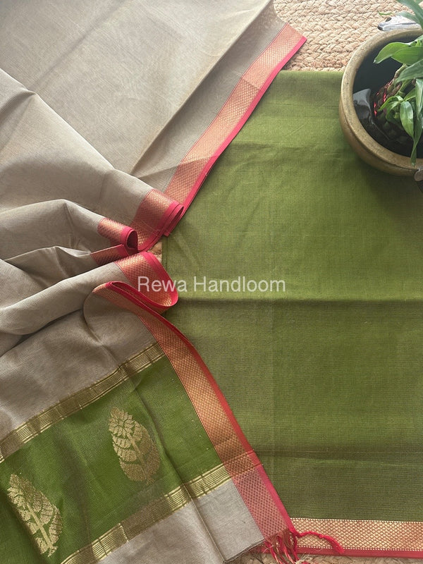 Maheshwari Tissue Buta Dress Material