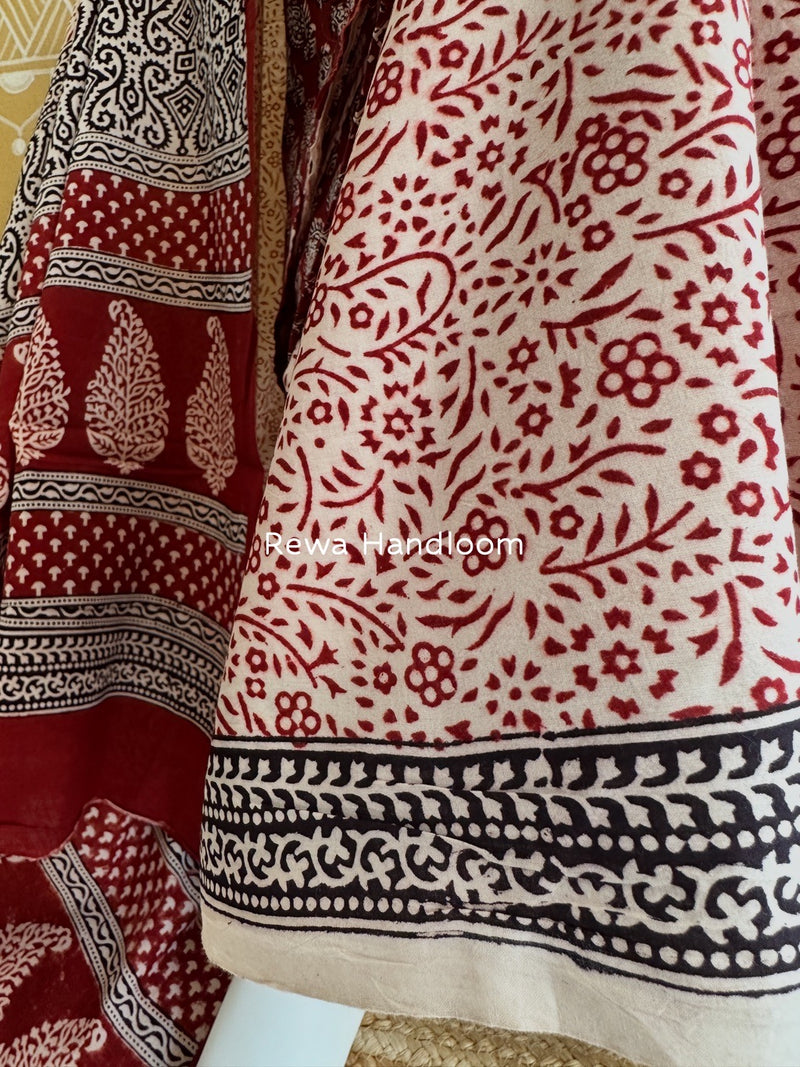 Bagh Print Cotton Suit 