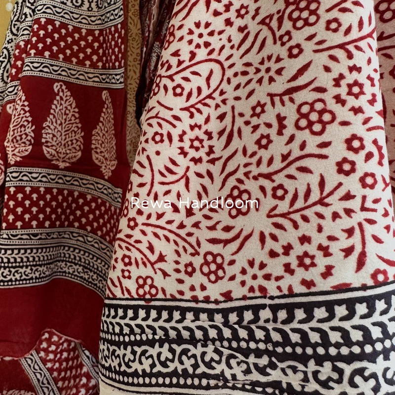 Bagh Print Cotton Suit 