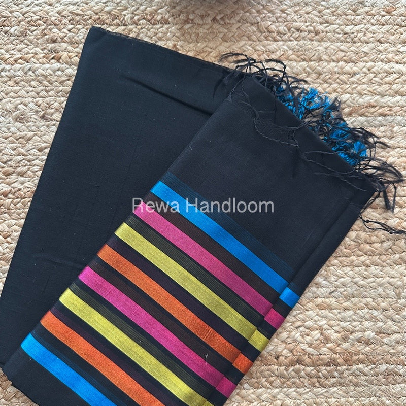 Maheshwari Black Top-Dupatta Suit SBTD05