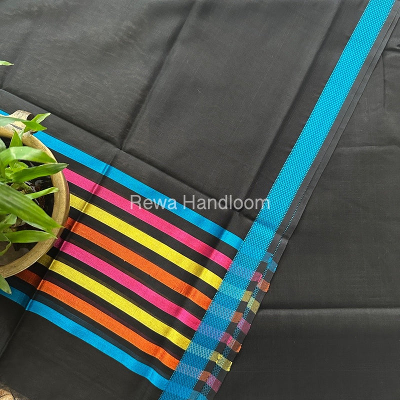 Maheshwari Black Top-Dupatta Suit SBTD05