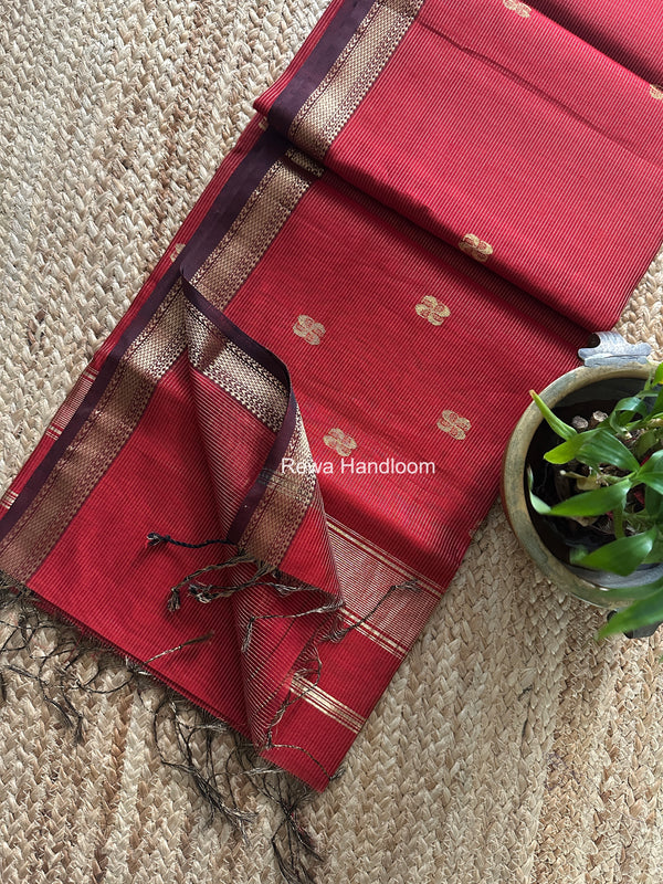 Maheshwari Tissue Butti Saree