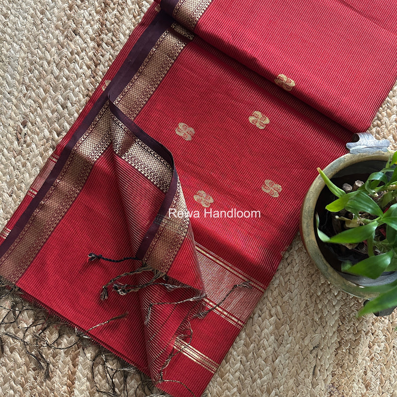 Maheshwari Tissue Butti Saree