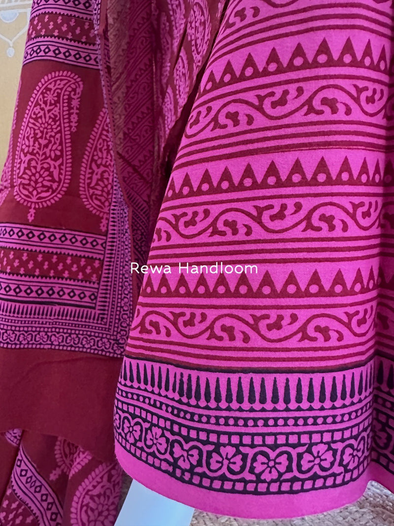 Bagh Print Cotton Suit 