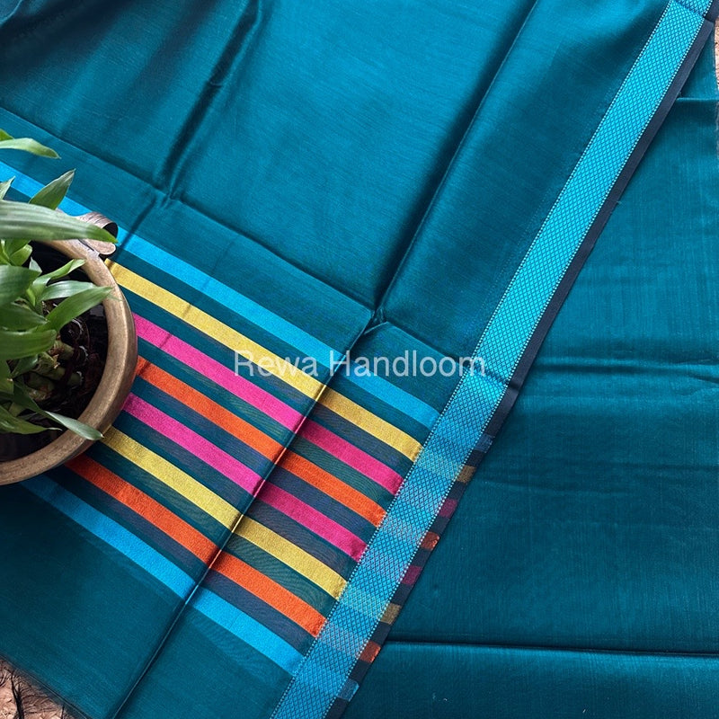 Maheshwari Bottle Green Top-Dupatta Suit SBTD03