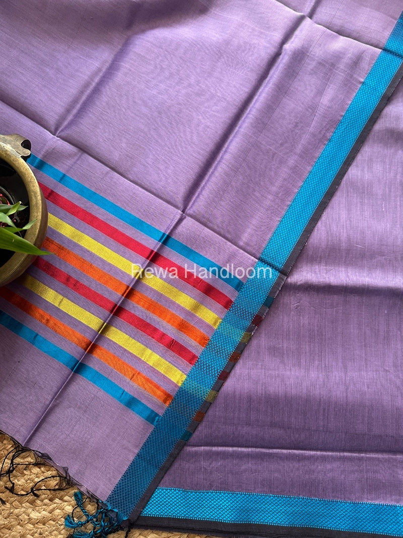 Maheshwari Lavender Top-Dupatta Suit SBTD08