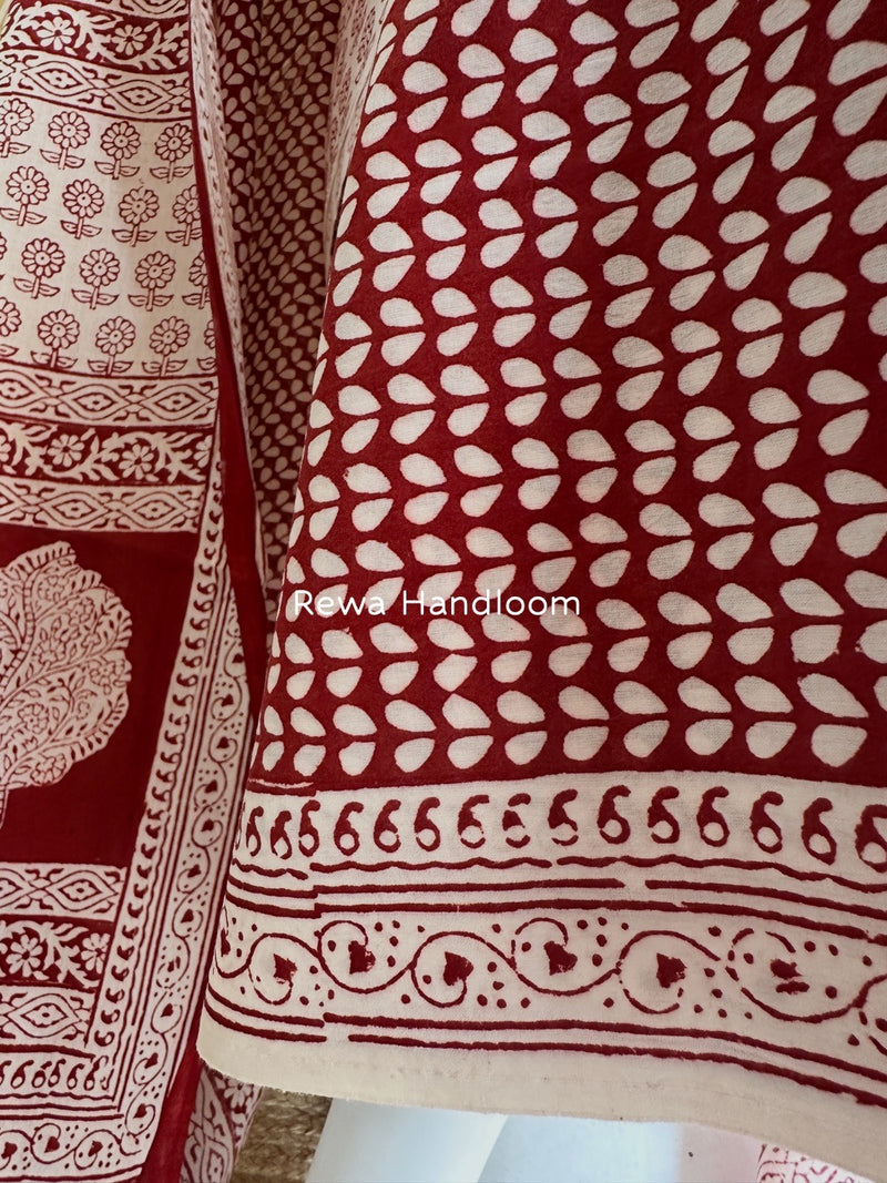 Bagh Print Cotton Suit