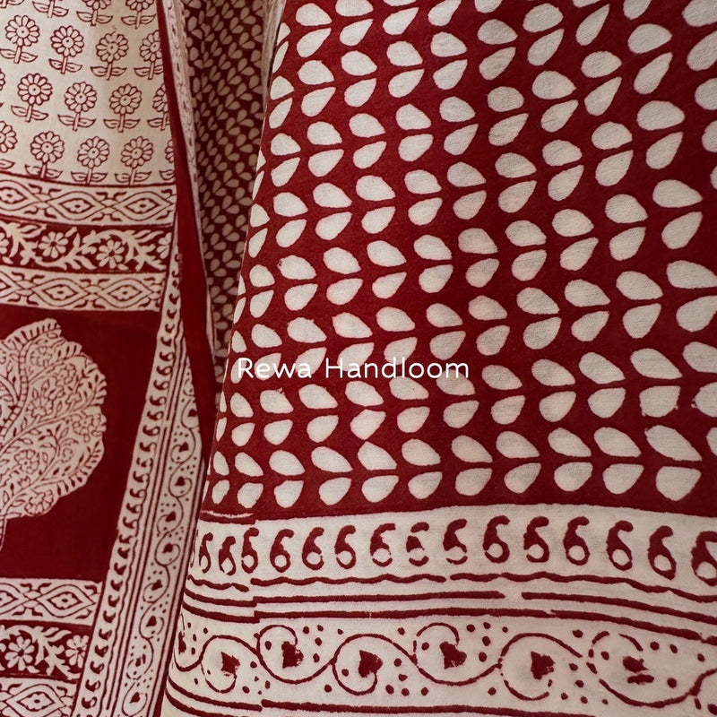 Bagh Print Cotton Suit