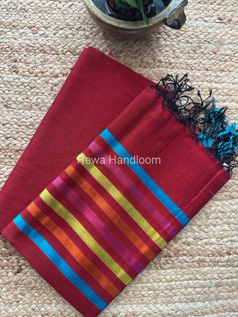 Maheshwari Red Top-Dupatta Suit SBTD07