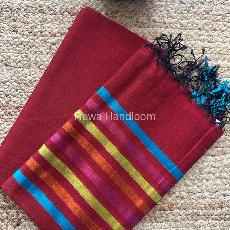 Maheshwari Red Top-Dupatta Suit SBTD07