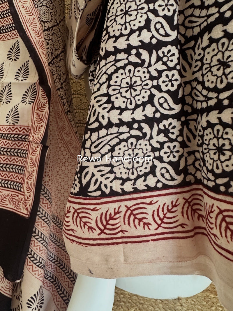 Bagh Print Cotton Suit