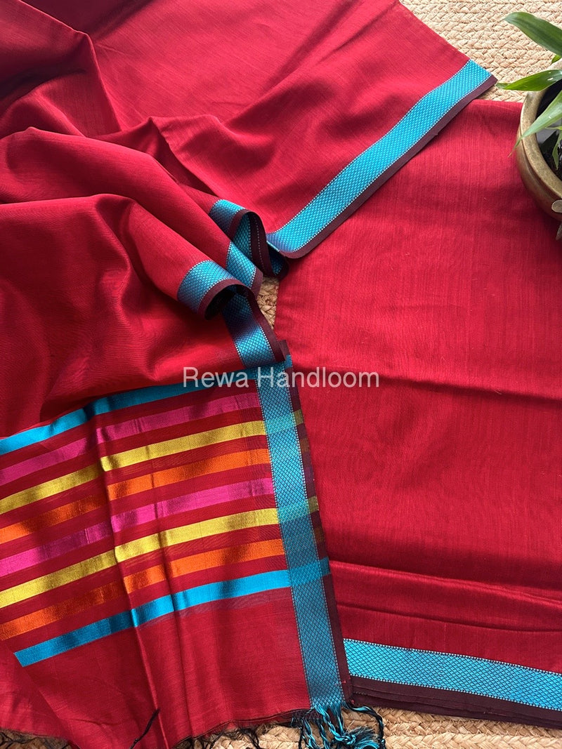 Maheshwari Top-Dupatta Suit