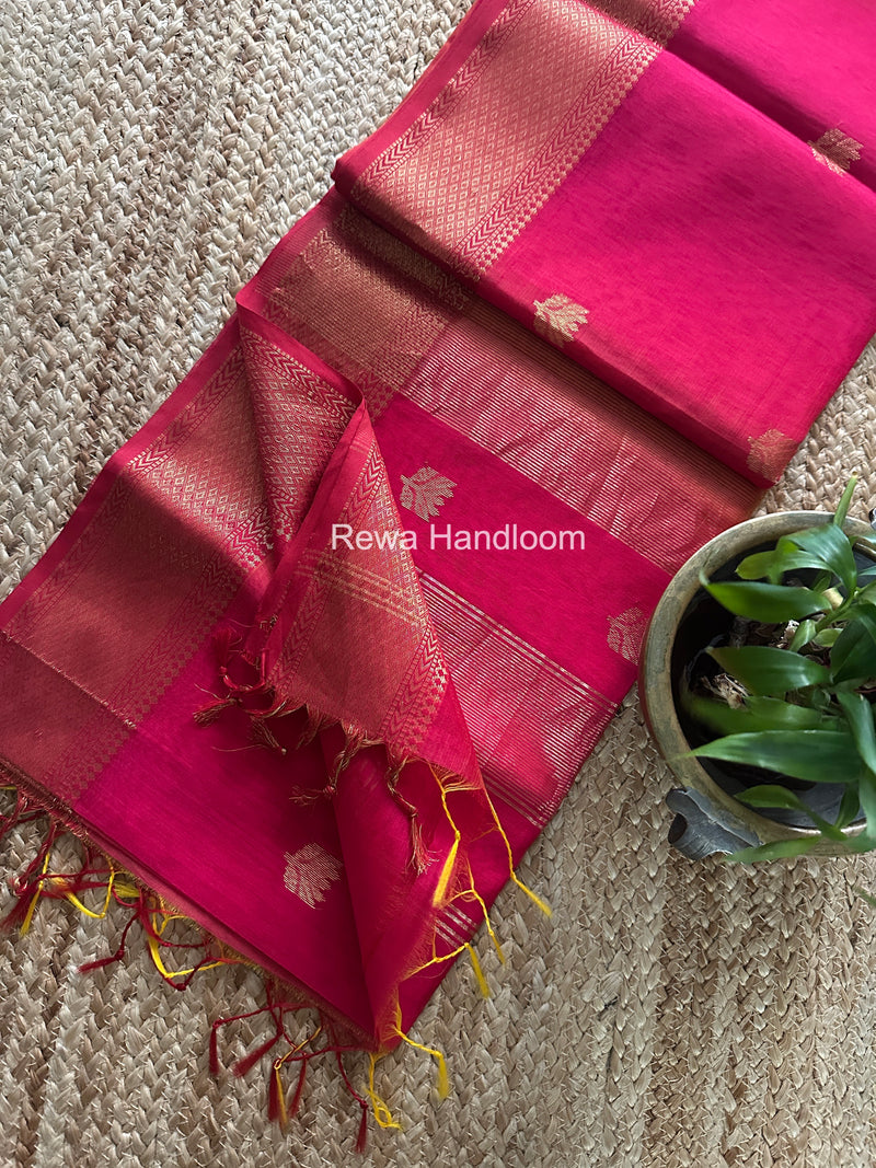 Maheshwari Lotus Shaded Butta Saree
