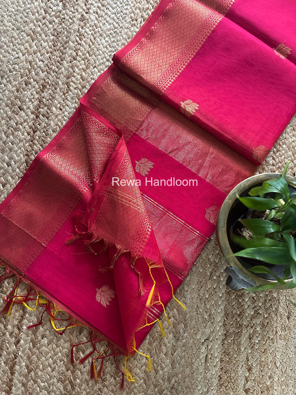 Maheshwari Lotus Shaded Butta Saree