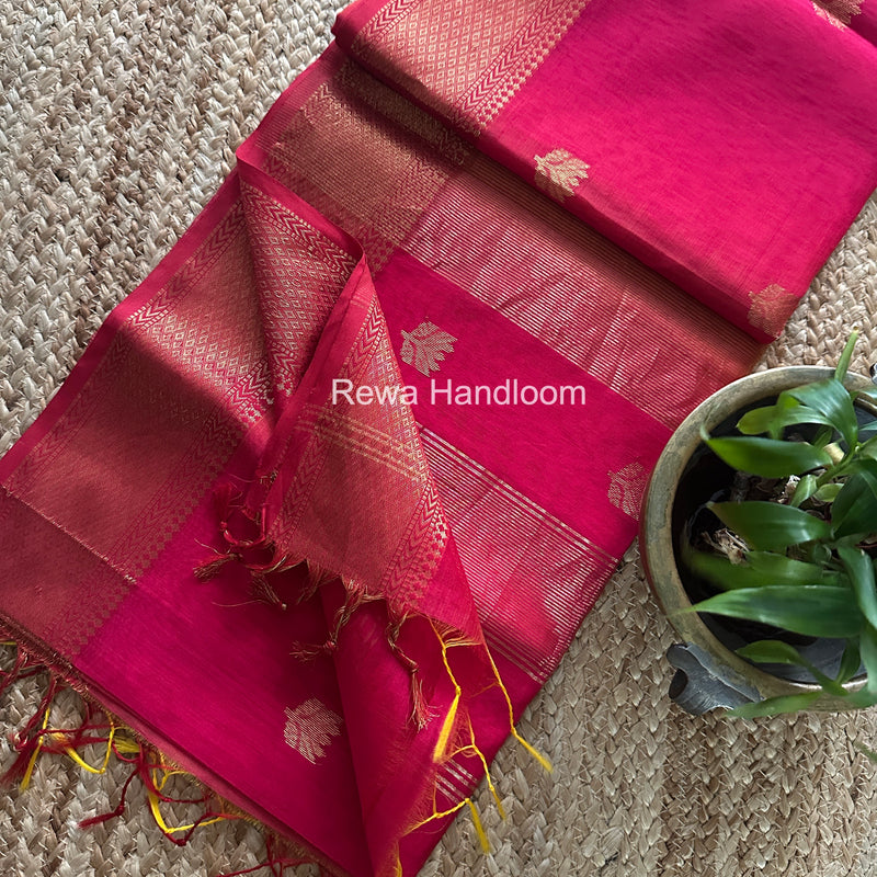Maheshwari Lotus Shaded Butta Saree