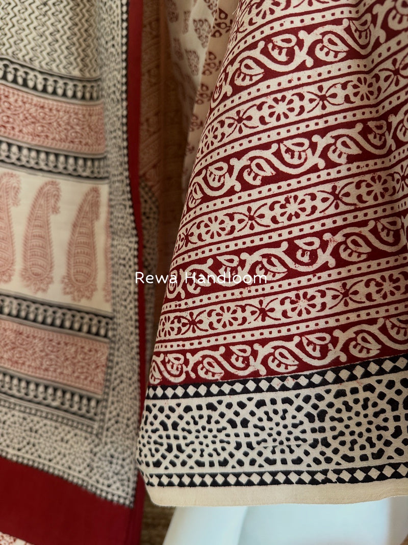 Bagh Print Cotton Suit 