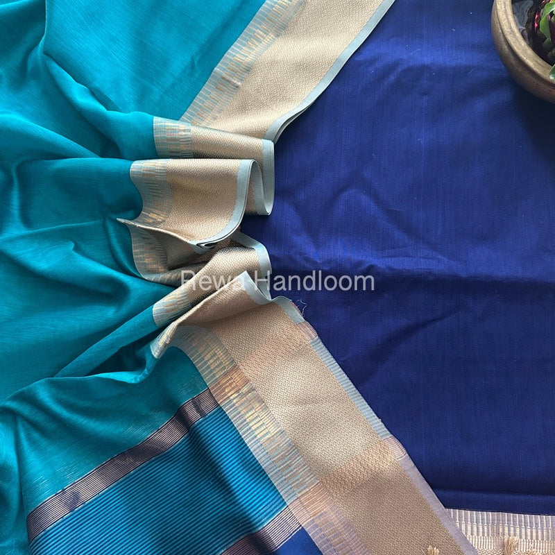 Maheshwari Zari Border Dress Material