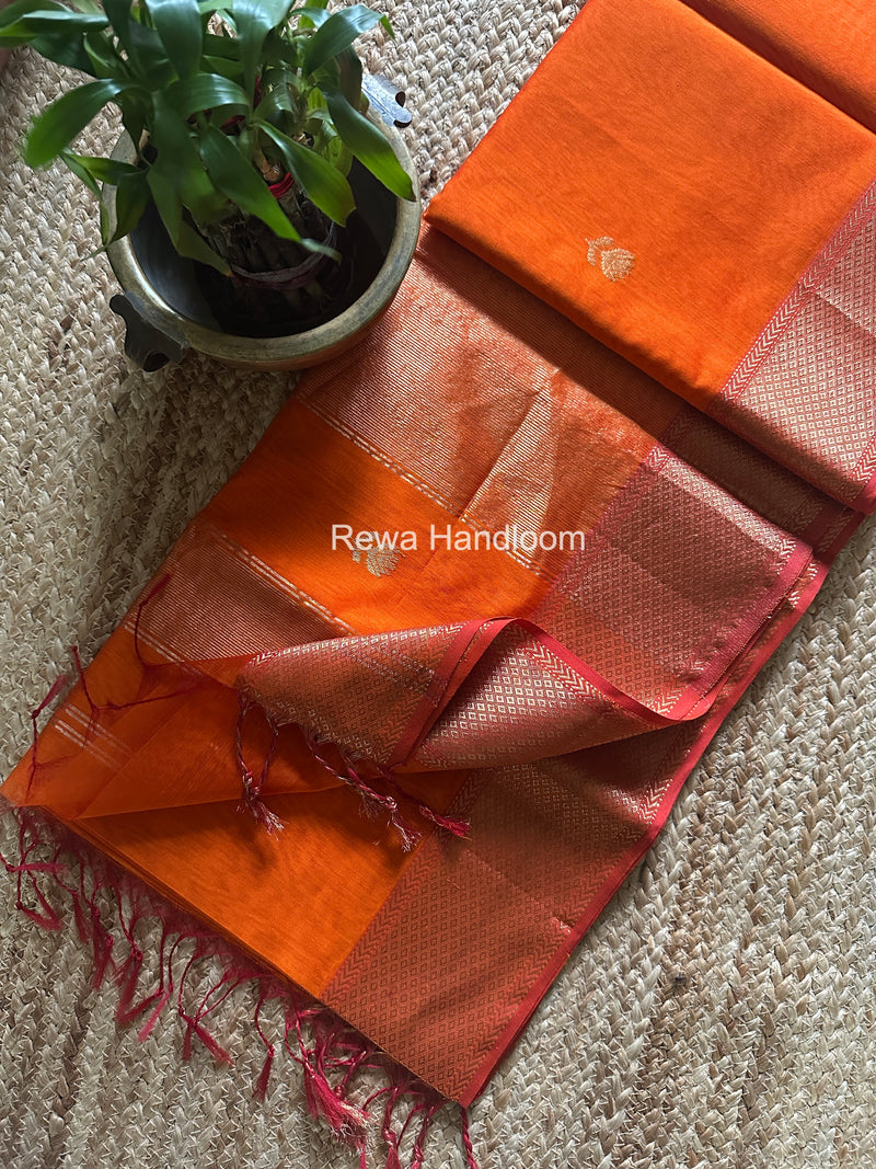 Maheshwari Lotus Butta Saree