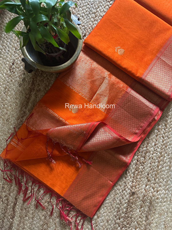 Maheshwari Lotus Butta Saree