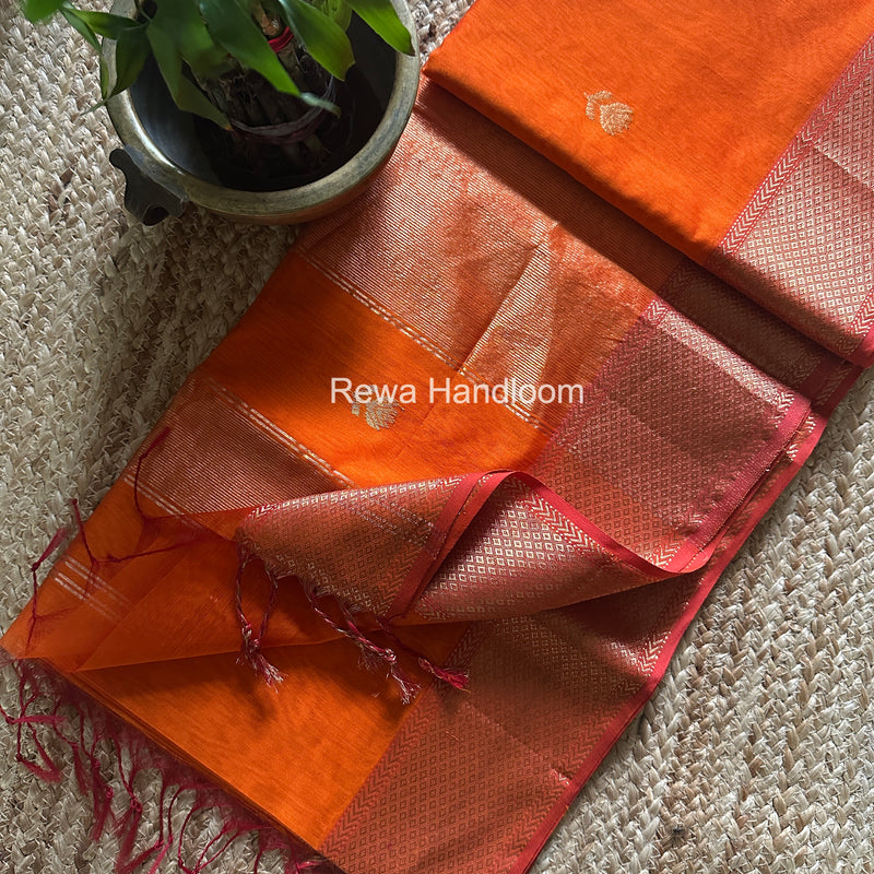 Maheshwari Lotus Butta Saree