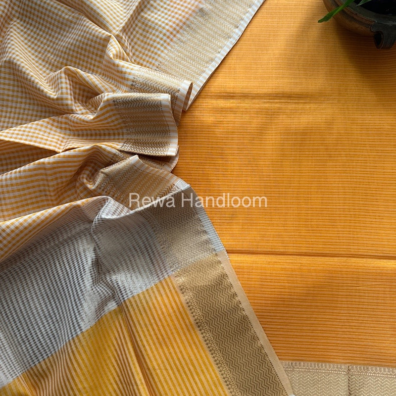 Maheshwari Checks Dress Material