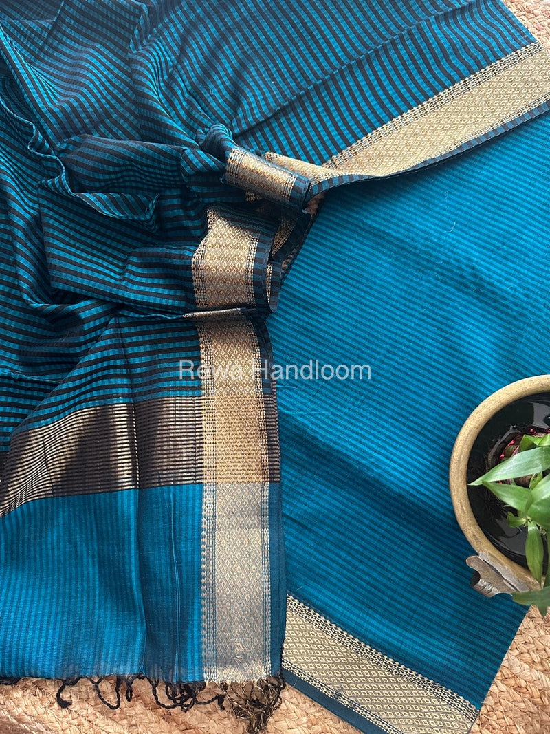 Maheshwari Rama Green Checks Dress Material CPT09