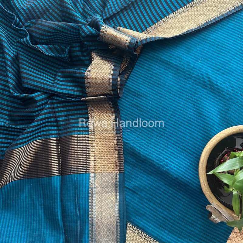 Maheshwari Rama Green Checks Dress Material CPT09