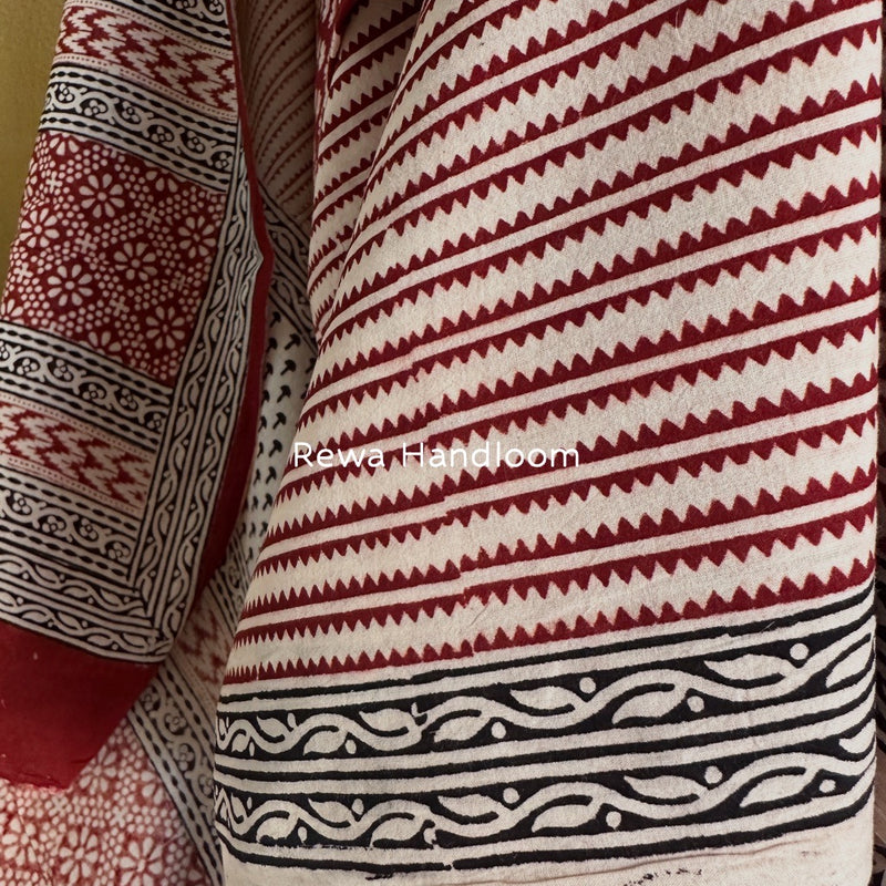Bagh Print Cotton Suit 