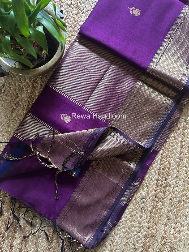 Maheshwari Lotus Butta Saree