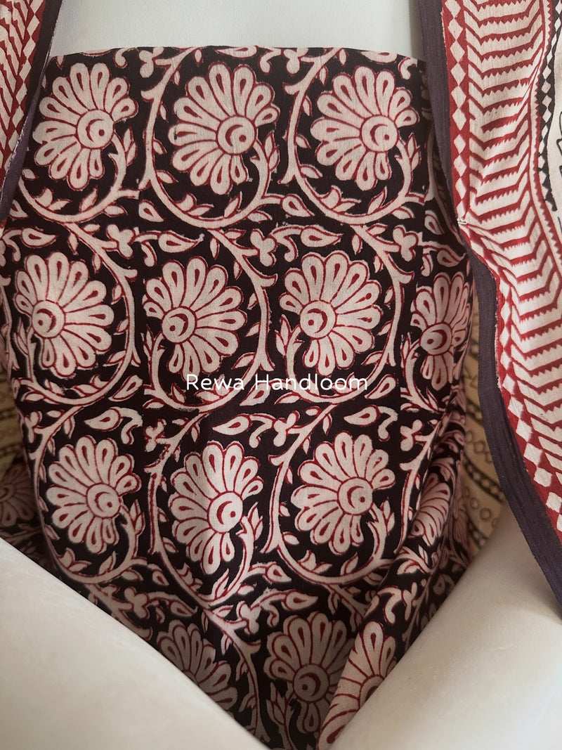 Black-White Bagh Print Cotton Suit BGCSJ0141