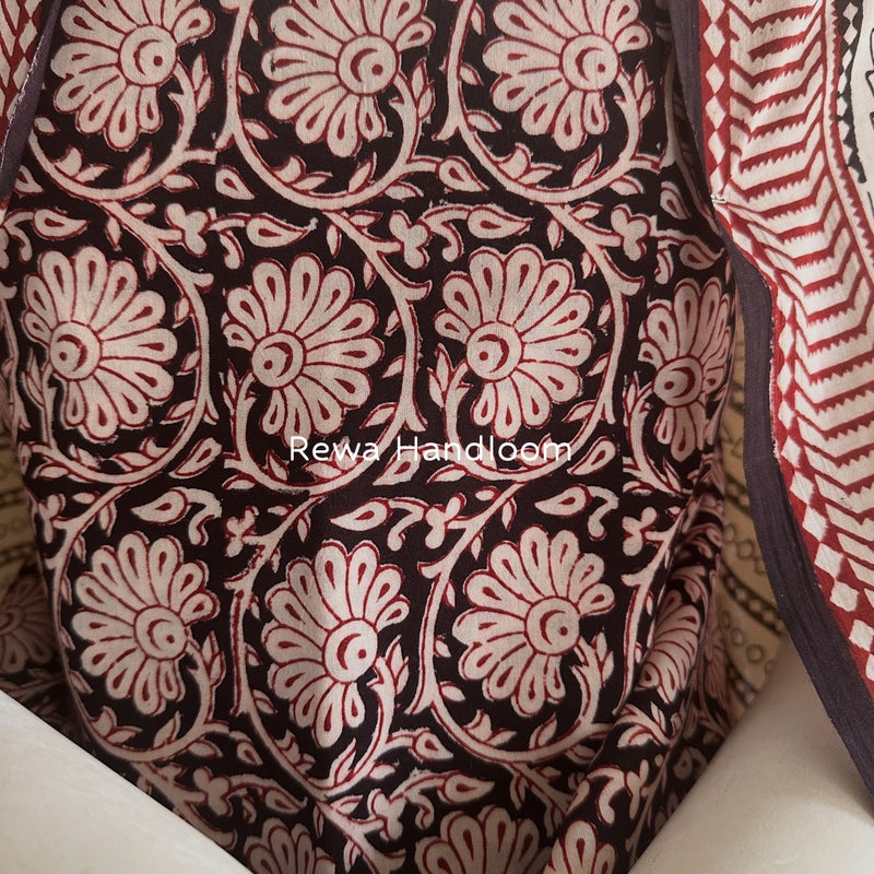 Black-White Bagh Print Cotton Suit BGCSJ0141