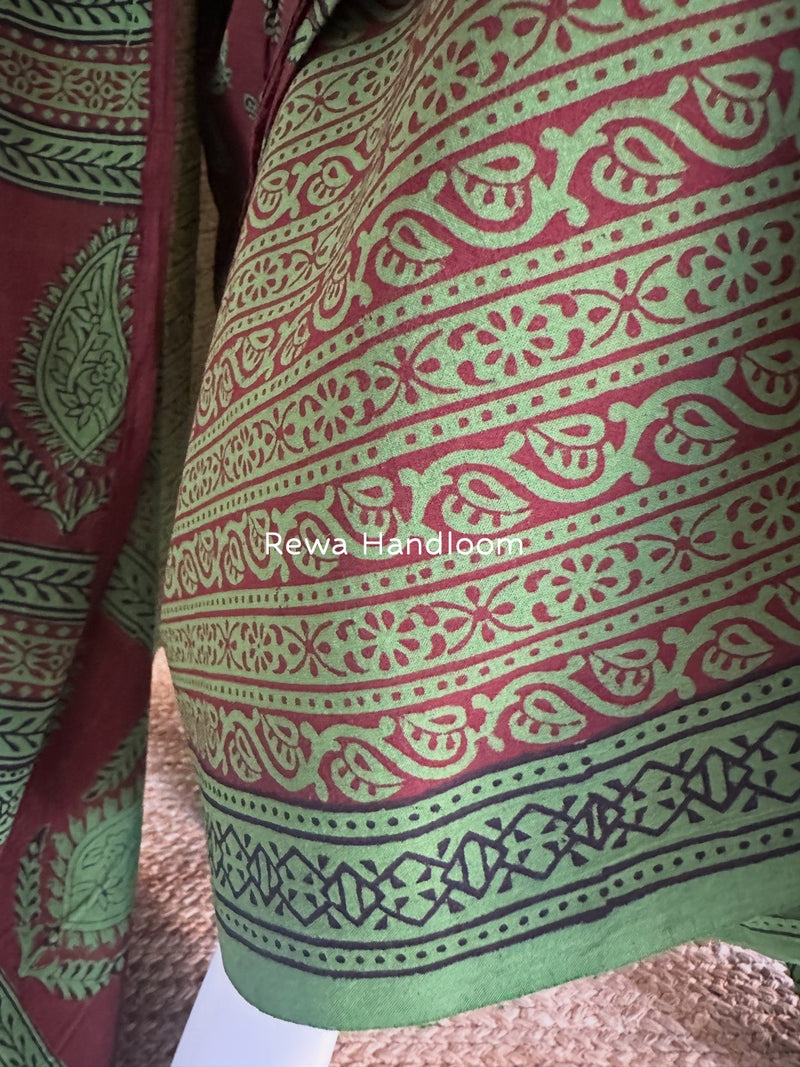 Bagh Print Cotton Suit 