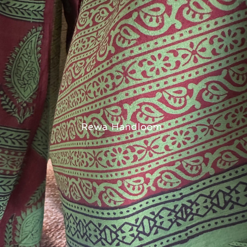 Bagh Print Cotton Suit 
