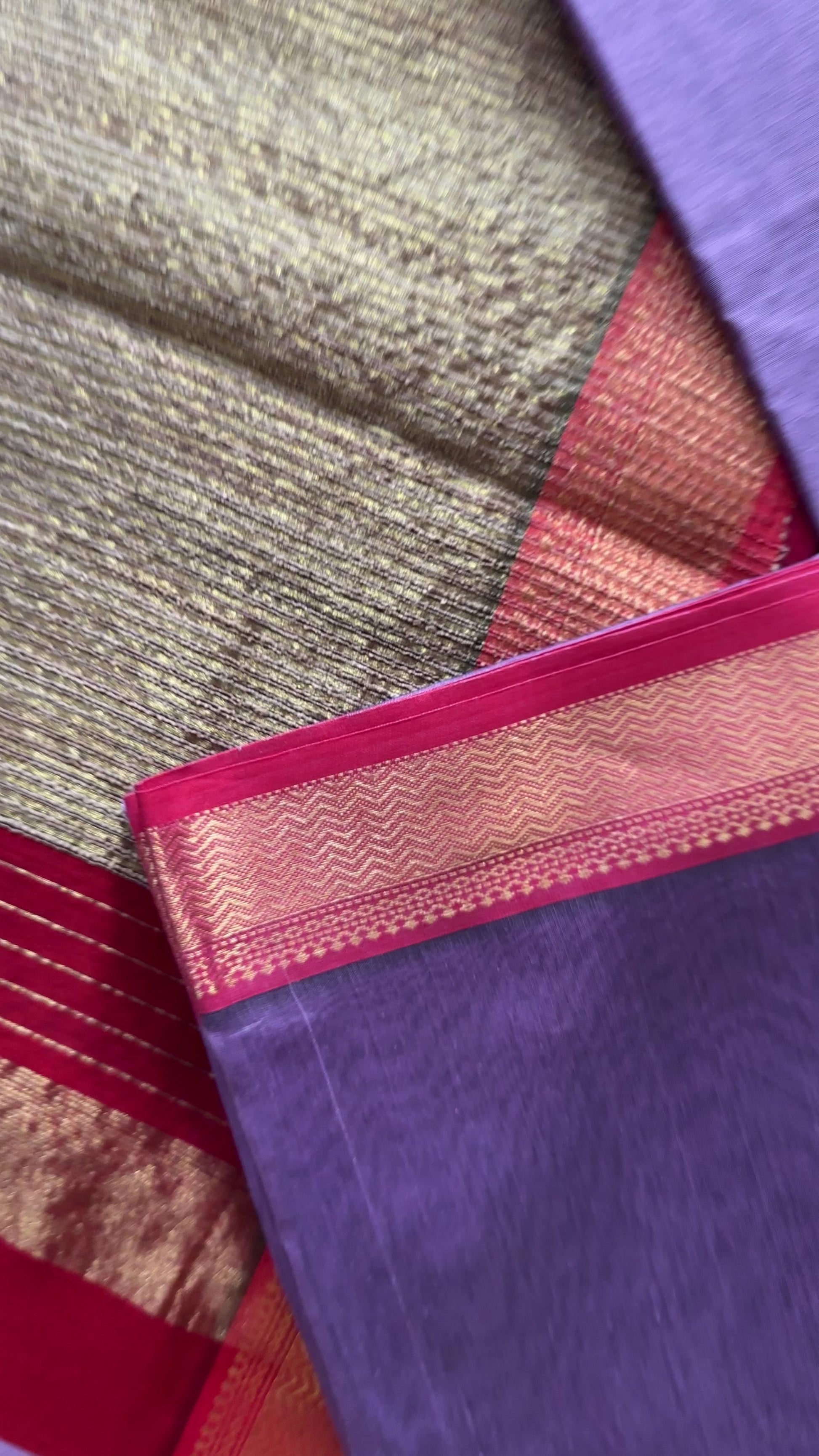 Maheshwari Blue Rewa Border Saree 