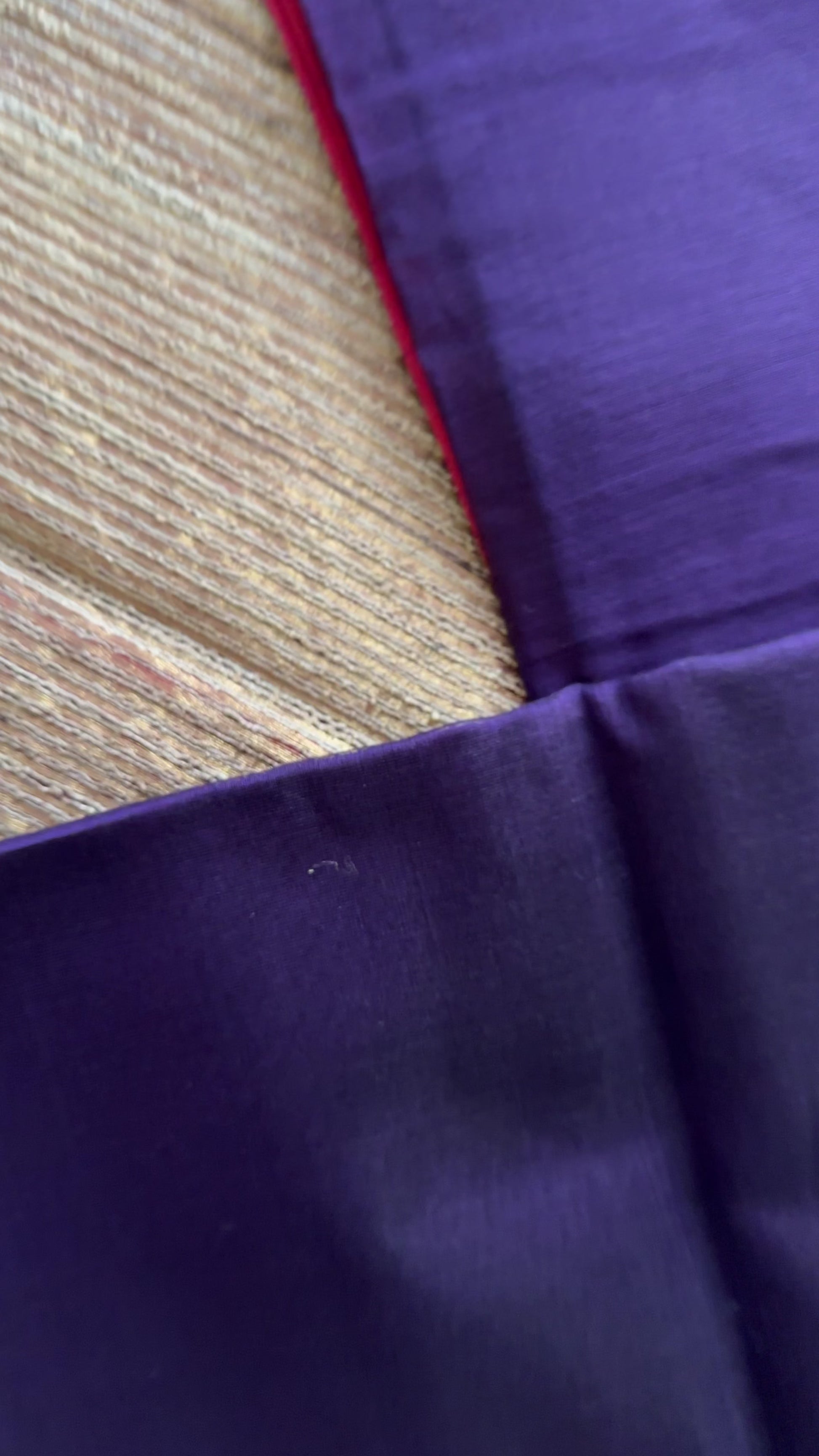 Maheshwari Navy Blue Rewa Border Saree