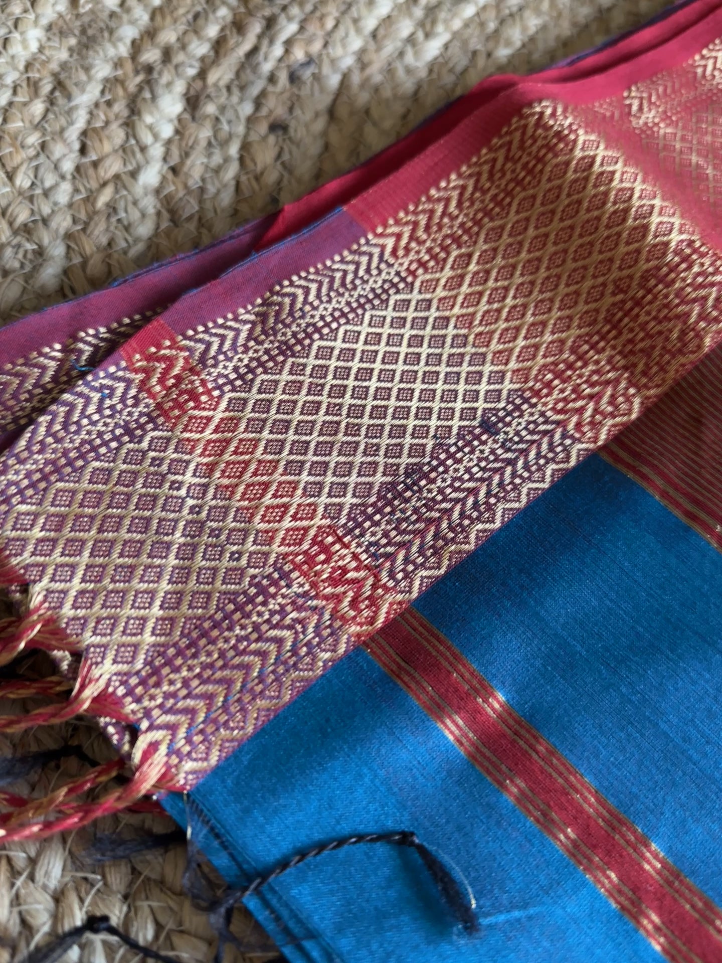 Rama Motifs ~ Maheshwari Saree